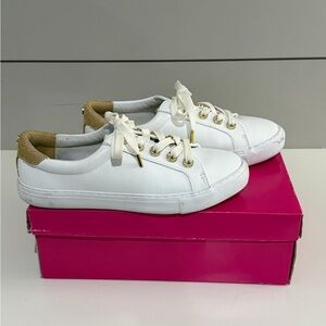 Lilly Pulitzer White and Tan Sneakers